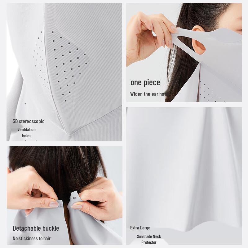 LI-NING Ice Silk UV Protection Face and Neck Mask