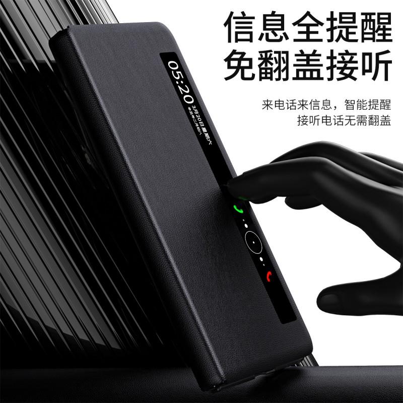 Slim Flip Case Honor Magic Foldable Phone With Smart Window View Stand Magnetic Shockproof PC Leather Cover