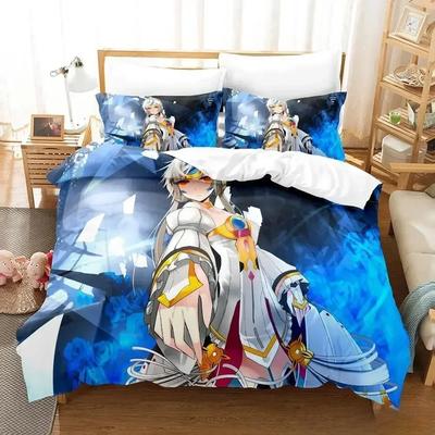 3D Druck Anime Spiel Elsword Bettwäsche Set Einzelbett Twin Full Queen King Size Bett Set Erwachsene Kind Schlafzimmer Bettdeckenbezug Sets Anime Bett