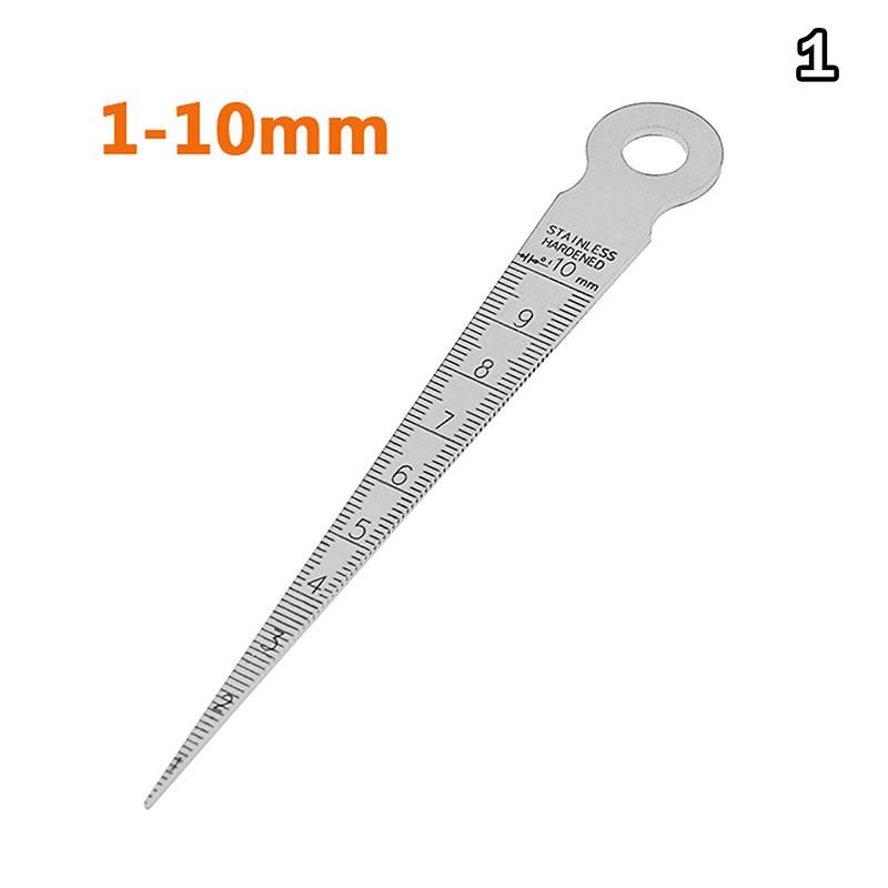 Multi-size Stainless Steel Hole Measuring Tool Taper Gauge Feeler Inner Diameter Ruler Measuring Probes Aperture Measurement