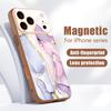 Sandstone Marble Pattern Case For iPhone 17 Pro Max Funda iPhone 16 15 14 13 Pro Max Magnetic For Magsafe Hybrid Slim Matte Cover