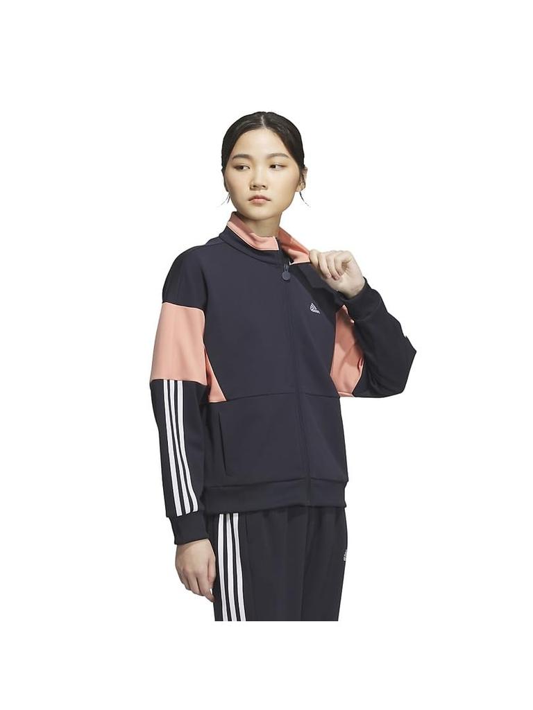 Adidas Team Loose Fit Double Knit Track Legend Clay Size Women's Top, IEH89, Ink/Wonder (IK9874), J/XL