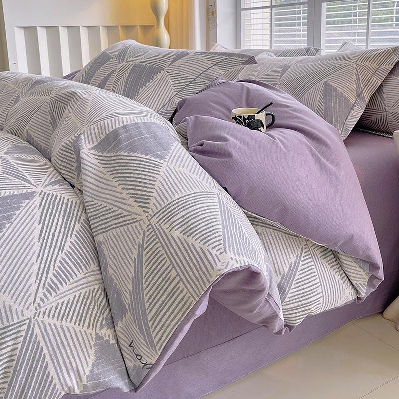 Cotton Brushed Twin Duvet Cover & Pillowcase Set for Dorms