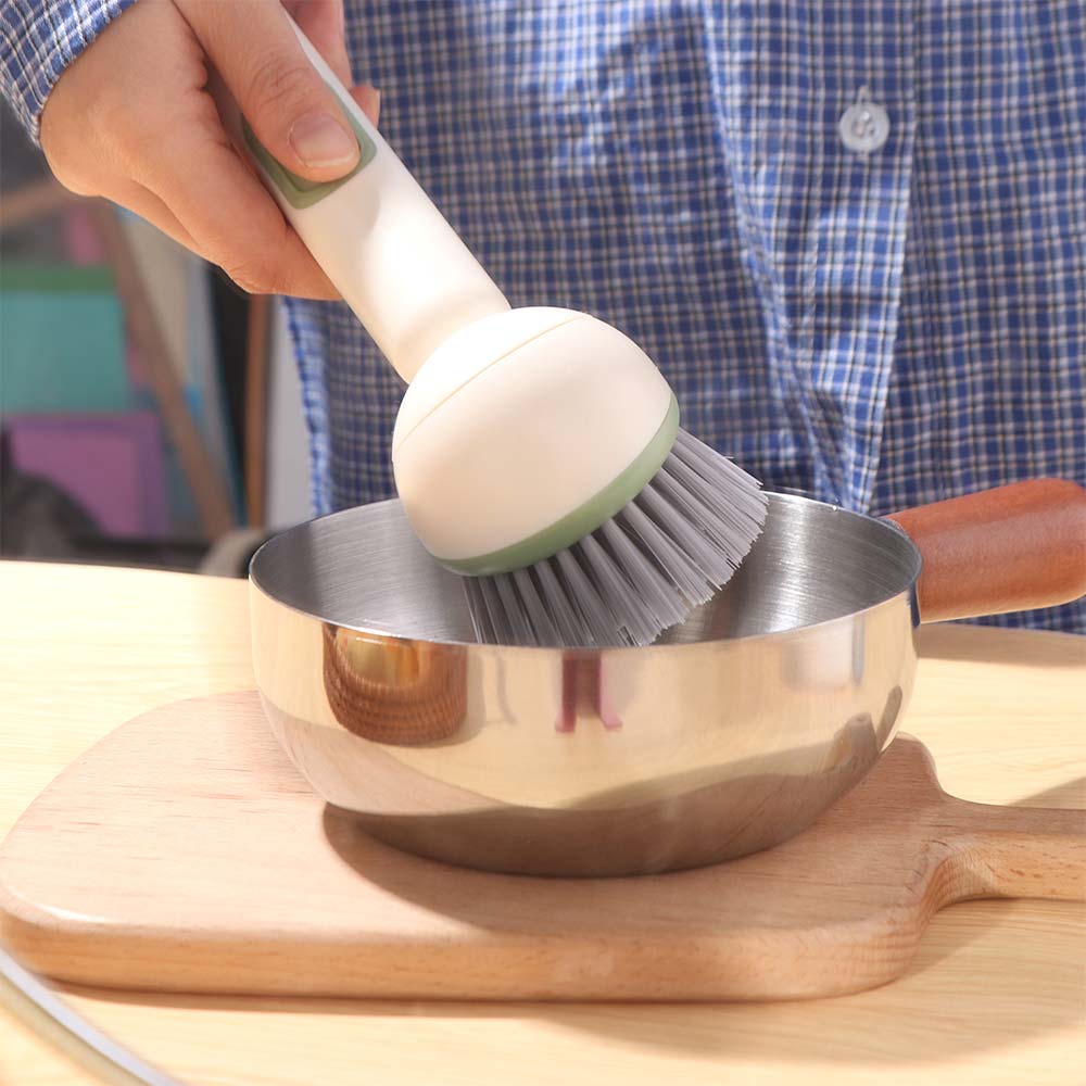 Hanging Kitchen Utensil Brush Plastic Pot Scrubber Portable Dish Brush  Pot Cleaning