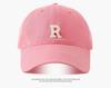 Large Head Circumference Baseball Cap Men's /Women's Dome Hat Soft Top Cap 60/65cm Sun Protection  Letter R Hat Adult Caps