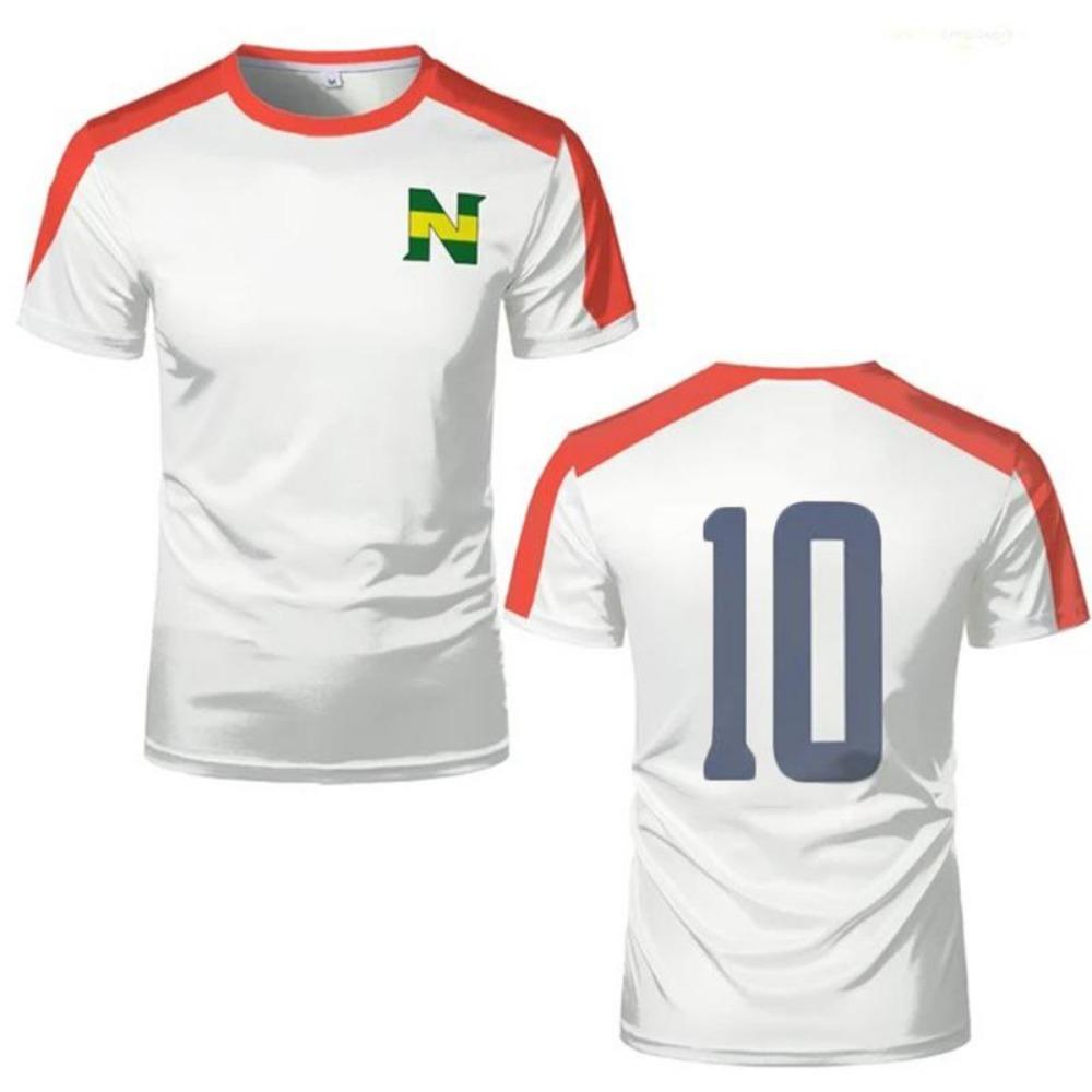 Manga Captain Number 10 Tsubasa Jersey Cosplay Custom Tops Short Sleeve Loose T-shirt Streetwear Unisex 3D Print T Shirts