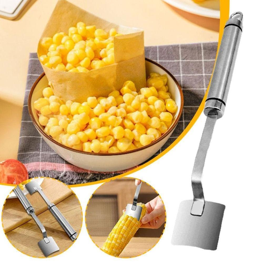 Planer Tool Corn Cob Peeler Stainless Steel Corn Thresher  for Home Kitchens