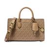 Scarlett Gold Logo Coated Canvas Crossbody Handbag Mini Women's Brown