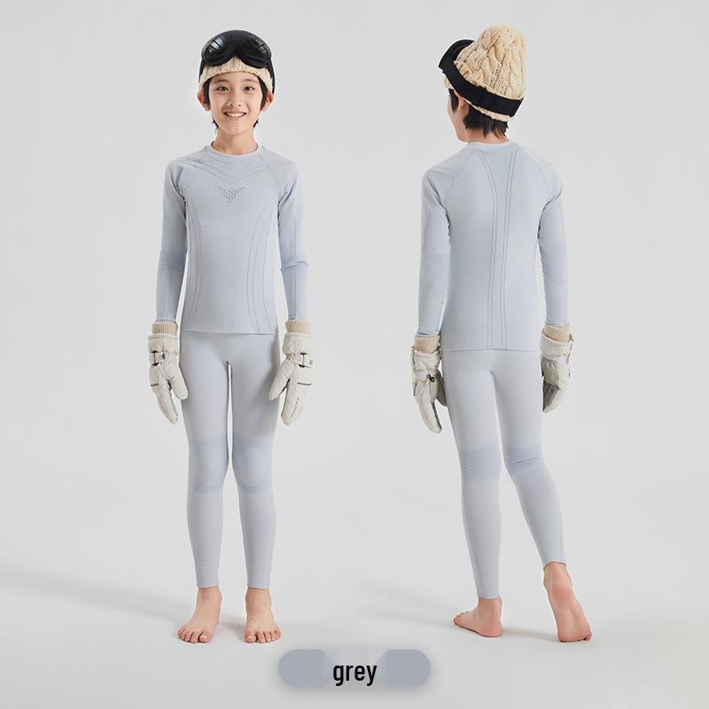 Kids' Quick-Dry Ski Base Layer: Warm, Moisture-Wicking Sports Suit for Boys & Girls