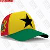 Ghana Czapka z daszkiem Darmowe na zamówienie Nazwa Drużyna Logo Meczu Gh Czapki z daszkiem Gha Kraj Podróże Republika Flaga Narodowa Ghany Nakrycie Głowy