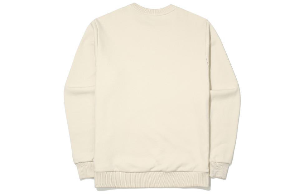 Men's FILA Sweatshirts Unisex Beige Crew Neck Moderate Regular