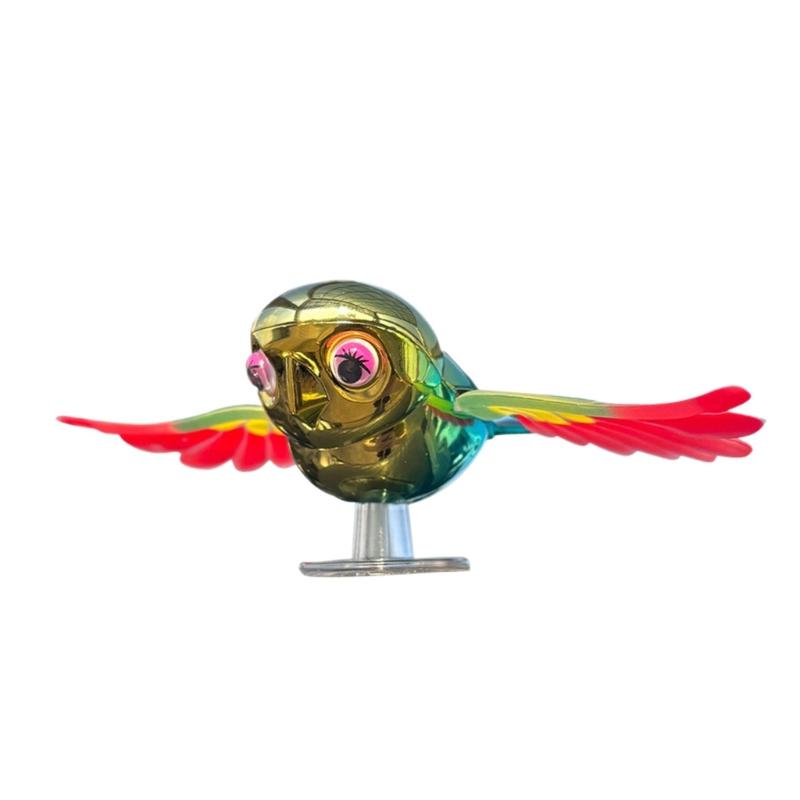 Flapping Wing Bird Car Dashboards Decors Flying Bird Car Interior Ornament Wind Power Toy Christmas Gift for Women Men 1