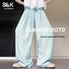 Baleno Women's S&K Creamy High-Waist Wide-Leg Pants