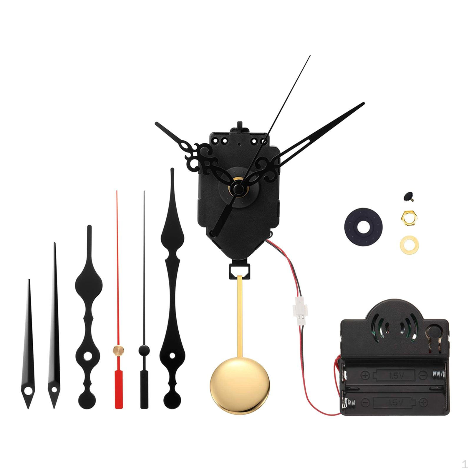 

Pendulum Clock Movement Mechanism Kits, Making Replacement Parts, Repair Long Shaft, w/ 3 Pairs