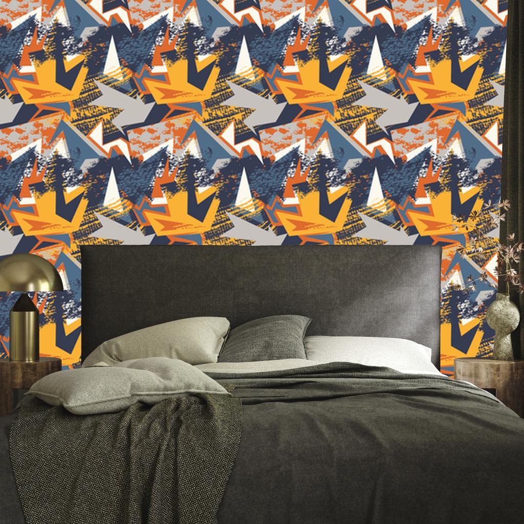 Wallpaper Youth Graffiti Drawings for Living Room and Bedroom 50x1000