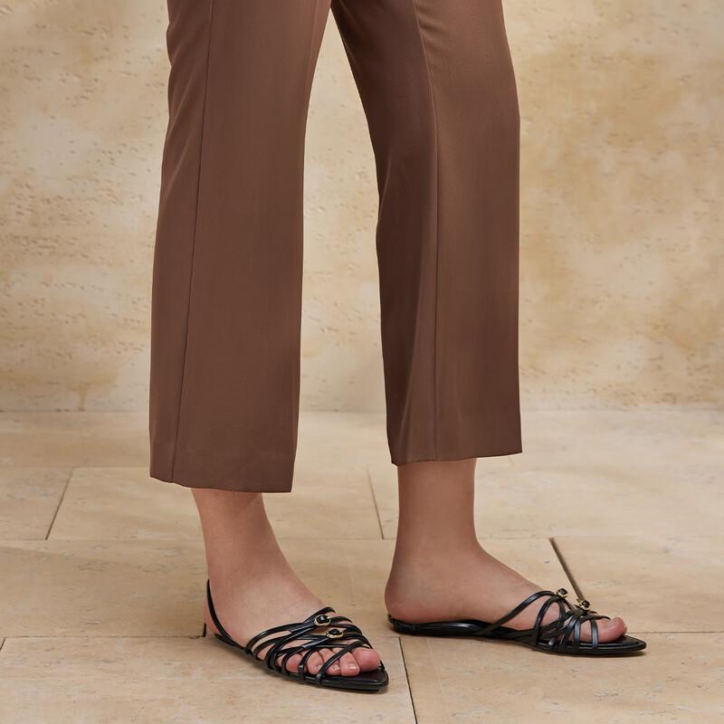 Women's Wide-Leg Cropped Casual Pants BDR2KD1013