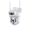 iCSee Dual-Lens Wireless WiFi Camera: HD Full-Color Night Vision & Mobile Remote Outdoor Surveillance
