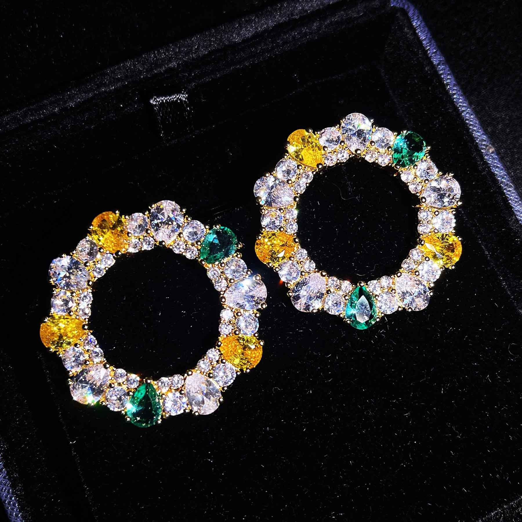 

Серьги-гвоздики Diwenfu S925 из стерлингового серебра, новые геометрические круглые серьги с бриллиантами, яркие блестящие бриллиантовые серьги, серебро 925 пробы, ювелирные изделия Orecchini коралловый