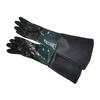 1 Pair Sandblasting Machine Gloves 25.6Inch Long Gloves with Cotton Lining and Particle Grip for Safety and Durability
