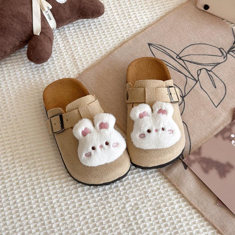 

Kids Cute & Comfortable Birkenstock Closed-Toe Sandals – Soft Sole, Perfect for Spring & Autumn Outdoors 35-36 (Inner length 20cm, runs 2 sizes small) бежевий