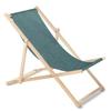 Wooden Garden Lounge Chair Transat GreenBlue GB183M Melange Turquoise