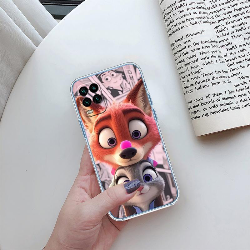 Zootopia Disney Transparent Phone Case for Motorola Moto G7 G8 G9 G84 G85 G73 G24 G15 Z2 Play Power Plus