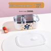 Microwaveable Stainless Steel Insulated Lunch Box with Compartments for Students and Office Workers
