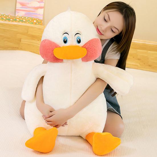 Lindo Peluche de Pato Grande Suave Animal de Peluche para Abrazar Reconfortante Almohada para Dormir Regalo para Niños y Adultos