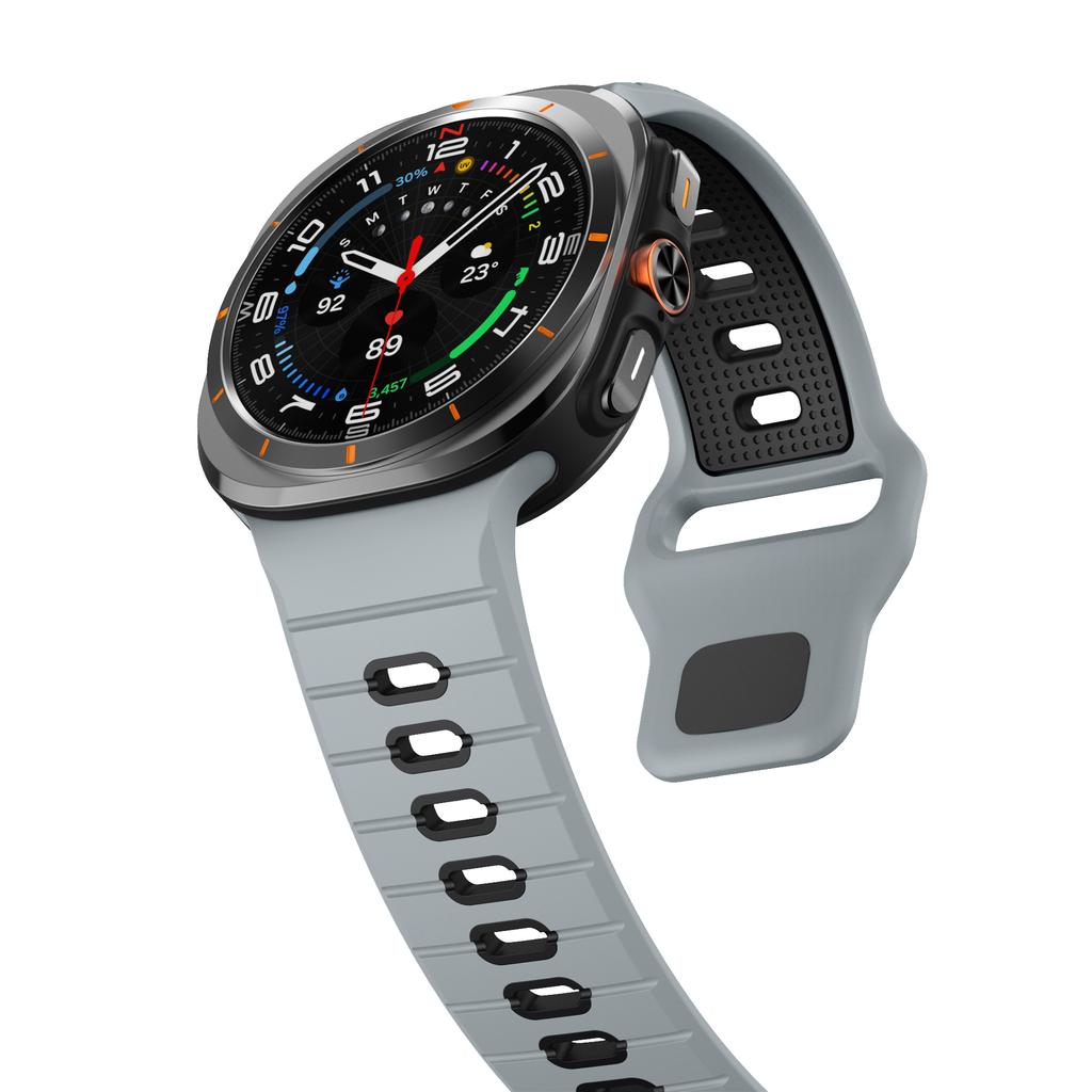 Sports Two-Tone Silicone Strap For Samsung Galaxy Watch Ultra 47mm Watchband Accessories For Samsung Galaxy Ultra Band Bracelet