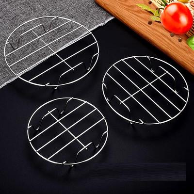 ZISIZ Stainless Steel Steamer Rack Set (3-Piece, 15cm & 20cm)