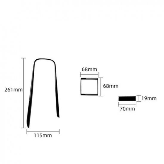 3X Gloss Black Gear Shift Console Panel Trim For Lexus RC300 350 200t 2015-2020