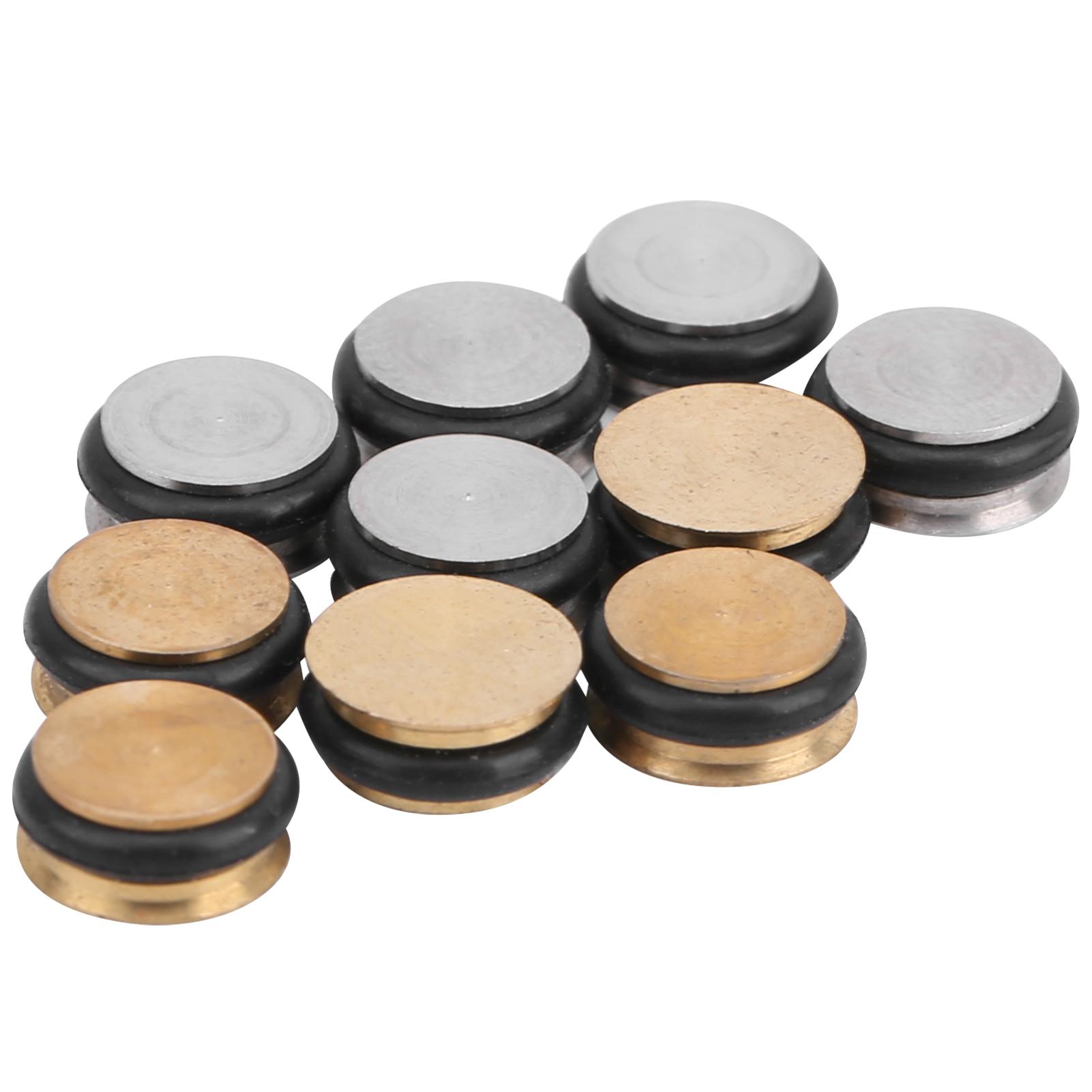 

10 шт. заглушка для флейты с открытым отверстием металлический силиконовый универсальный крепеж запчасти для ремонта духовых инструментов