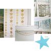 High-quality Star Paper Garland In Gold Silver And Blue For Festive Celebrations