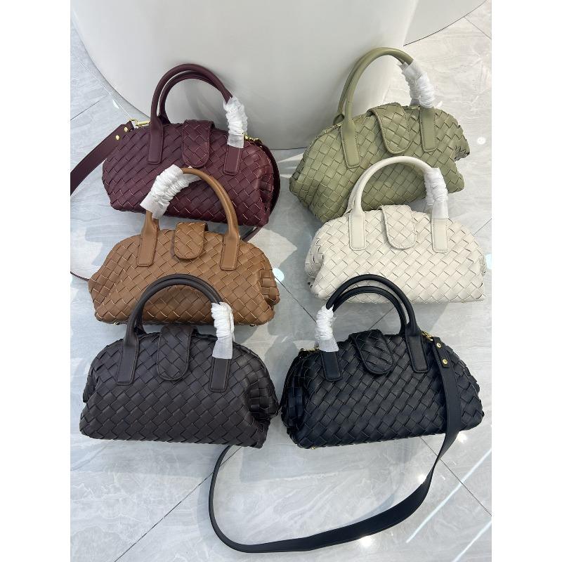Women's Bag New Stylish Large Capacity Niche High-end Bowling Bag Crossbody Bag Women's Leather