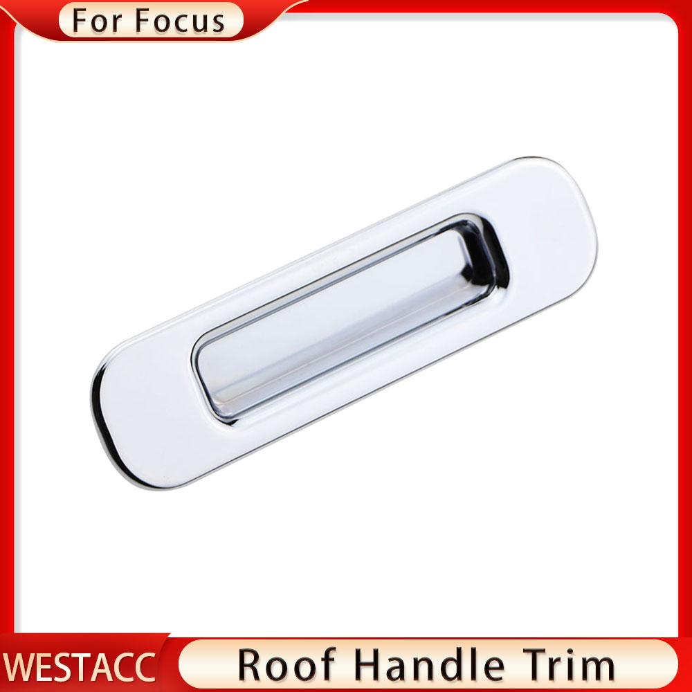 ABS Chrome Car Interior Skylight Roof Handle Cover Trim Sticker for Ford Focus 3 MK3 2015 2016 2017 2018