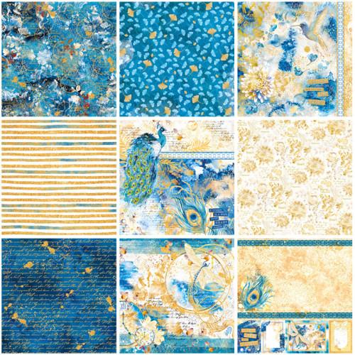 

32Pcs/Pack Vintage Peacock Blue Sticker DIY Craft Scrapbooking Album Junk Journal Decorative Stickers