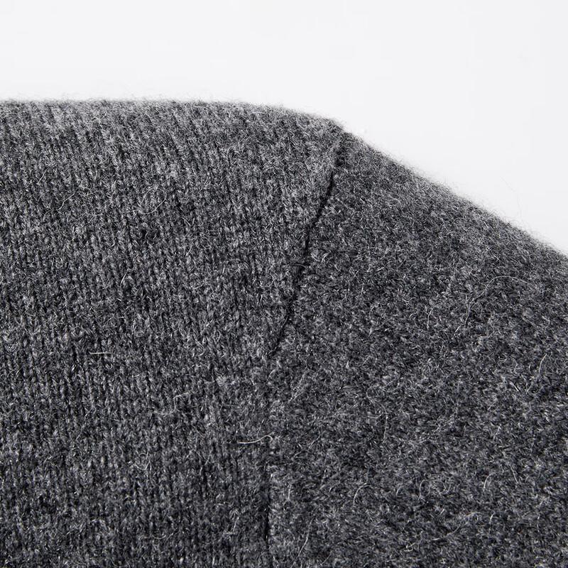 MONTAGUT Men's Faux Two-Piece Collar Merino Wool Sweater