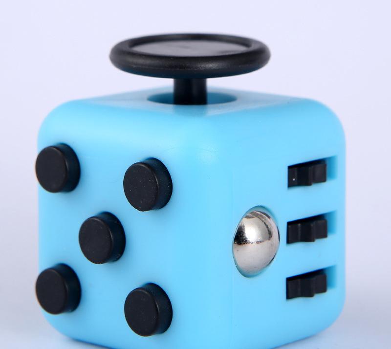 Release Stress Autism Anxiety Relief Stress Relief Children Anti-stress Fingertips Colorful Irritability Stress Relief Dice синий