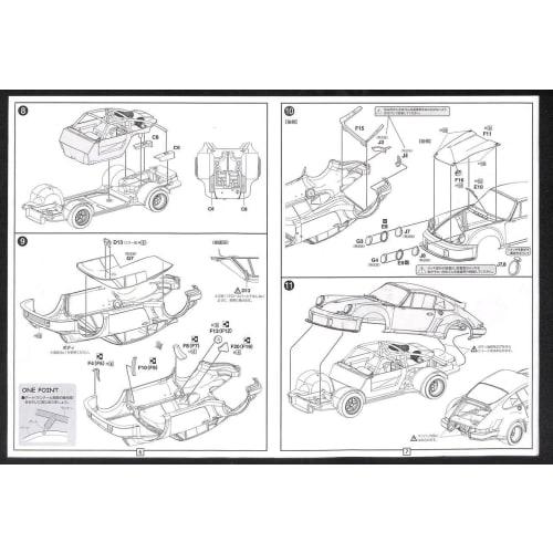 Fujimi Model 1/24 Real Sports Car Series No. 99 Porsche 911 Carrera RSR Turbo Watkins Glen 1974 #9 Plastic Model RS99