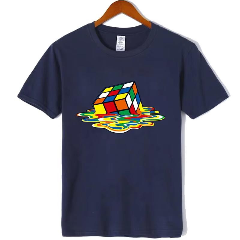 

Summer Unisexs Tshirt High Quality Cotton Magic Square Printing Oneck For Unisex Tees Casual Cool Hip Hop Short Sleeved Tops S