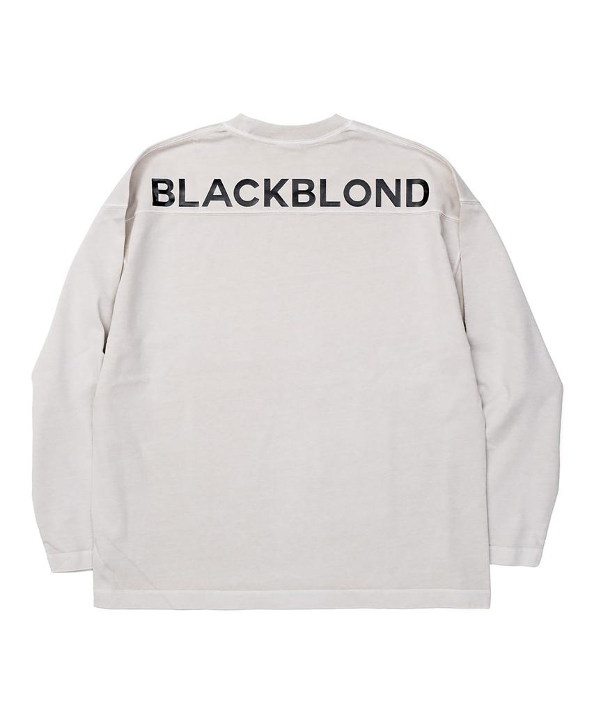 BLACKBLOND Vividi Hidden Slogan Pigment Long Sleeve Tee (Sand)