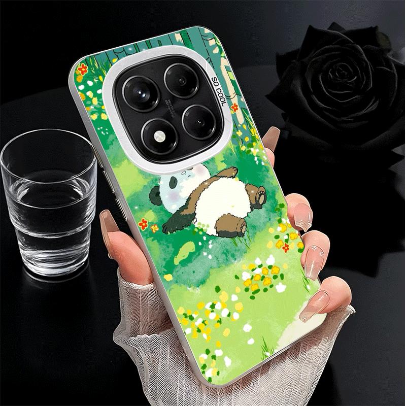 Cute Cartoon Panda Soft Phone Case for Xiaomi Redmi Note 13 14 15 Pro Plus 12S 12 11S 11 11T 10S 10 Shockproof Cover Back Shell