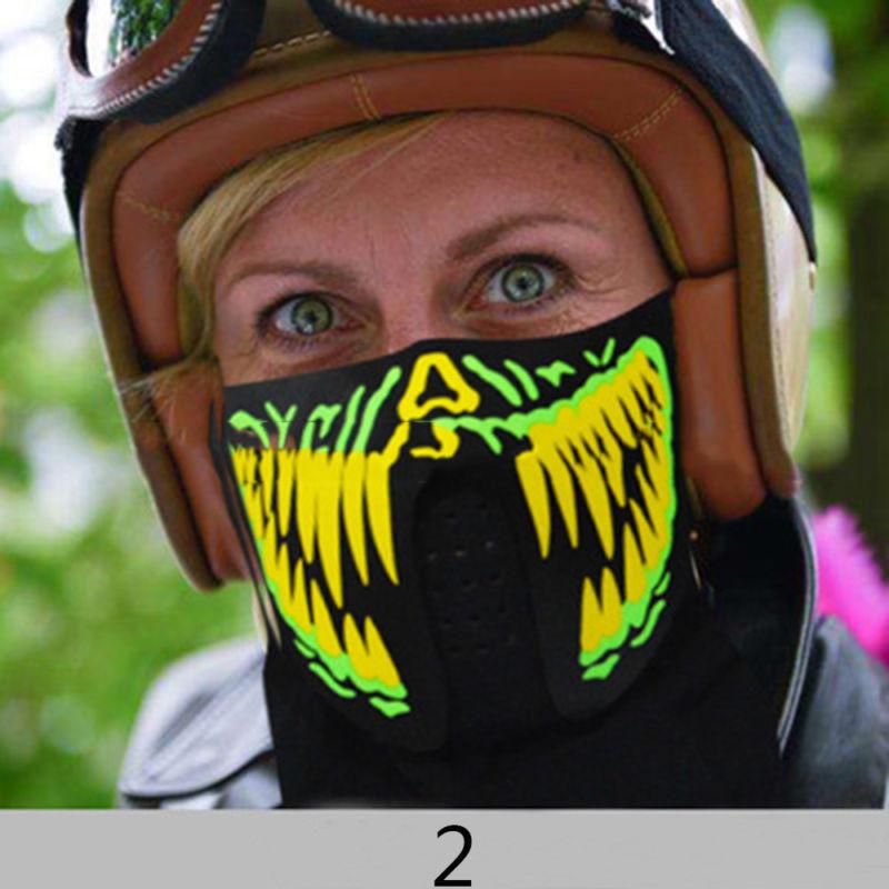 El Led Draad Halloween Pasen Rave Masker Lichtgevend Kostuum Masker Paas Decoraties