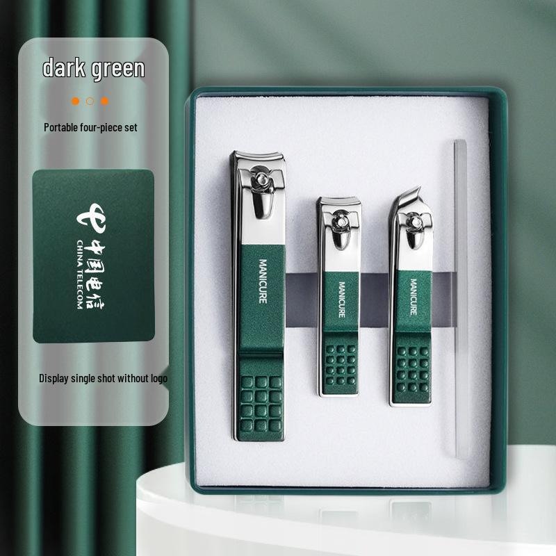 German Craftsmanship Anti-Splash Nail Clipper Set - Four Pieces with Gift Box