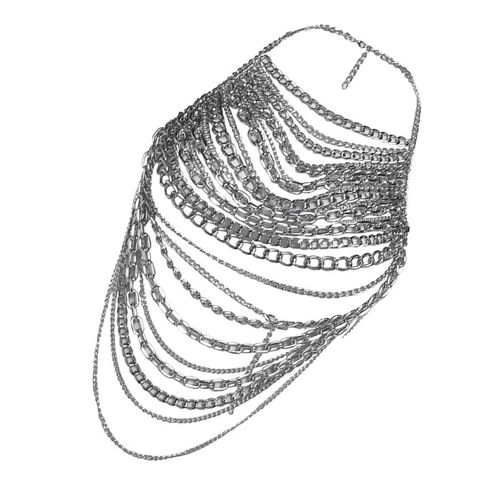 Women Body Chain Featuring Hollow Chain Elegant Body Jewelry Nightclub Body Accessory Suitable for Weddings and Proms