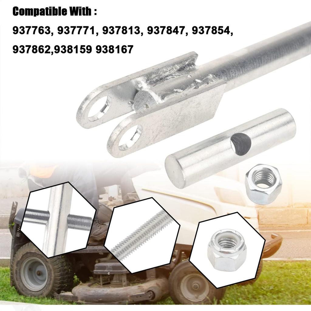 Deck-Drehpunkt-Set Rasenmäher-Zubehör Deck-Drehpunkt-Montagesatz Mäher-Komponente Metalltextur Geeignet für Mäher-Maschine