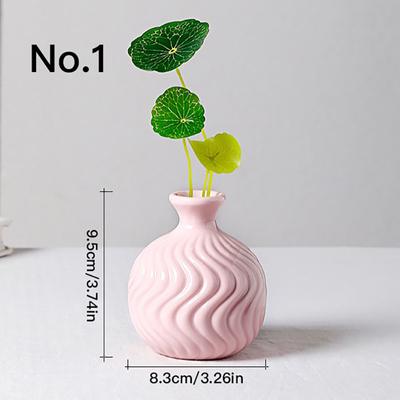 Mini Hydroponic Vase Desktop Ornaments Home Decoration Ceramic Vase Plant Pot Aromatherapy Bottle Garden Supplies