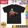Kids Skeleton Riding Monster Truck Lazy Halloween Costume Pumpkin T Shirt Unisex