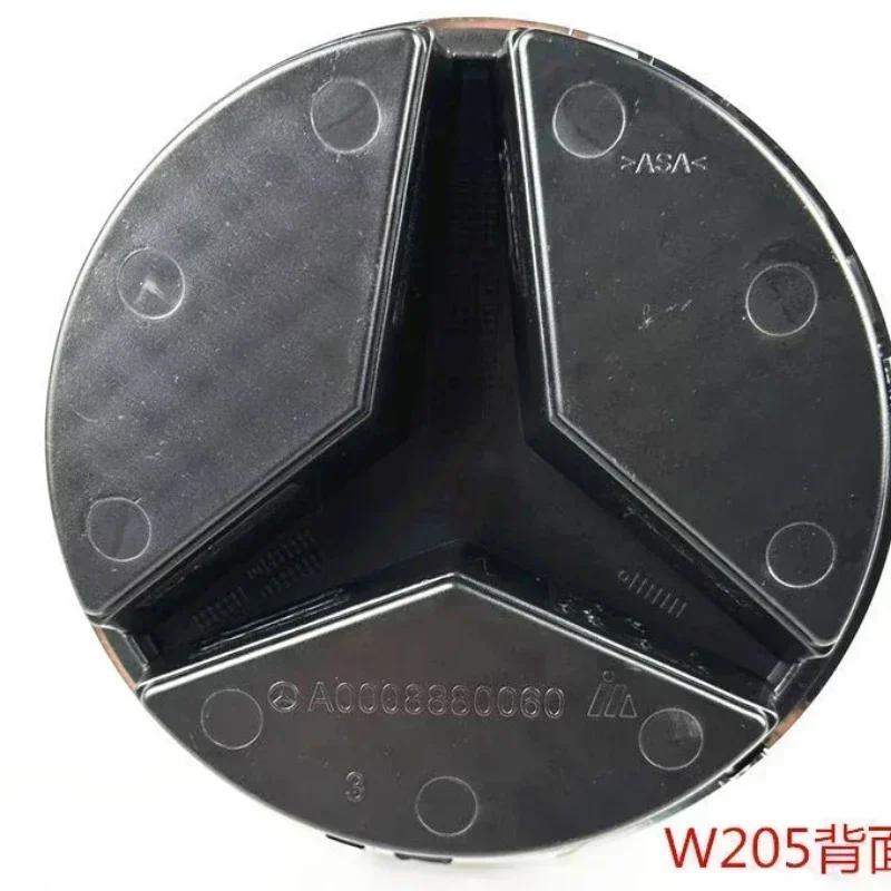 YEW1 Black & Silver Border Car Front Grille Star Emblem for Mercedes-Benz W205, C, E, ML, GL, GLA, CLA (2013-2016)