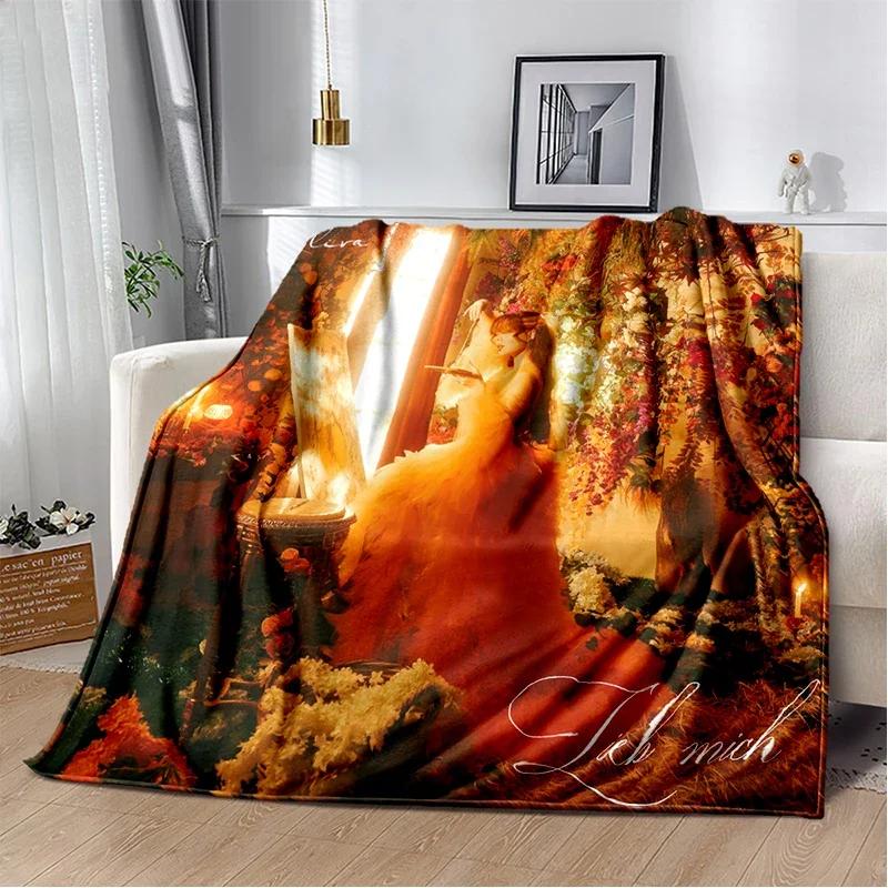 Couverture Douce en Flanelle 3D Ayliva Lieb Pop Singer pour Lit Chambre Canapé Pique-nique, Couverture Jetée pour Couvrir Extérieur Loisirs Cadeau Enfants